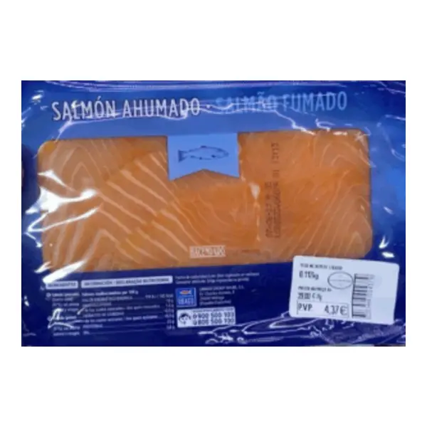 Envase de salmón ahumado Hacendado de Mercadona
