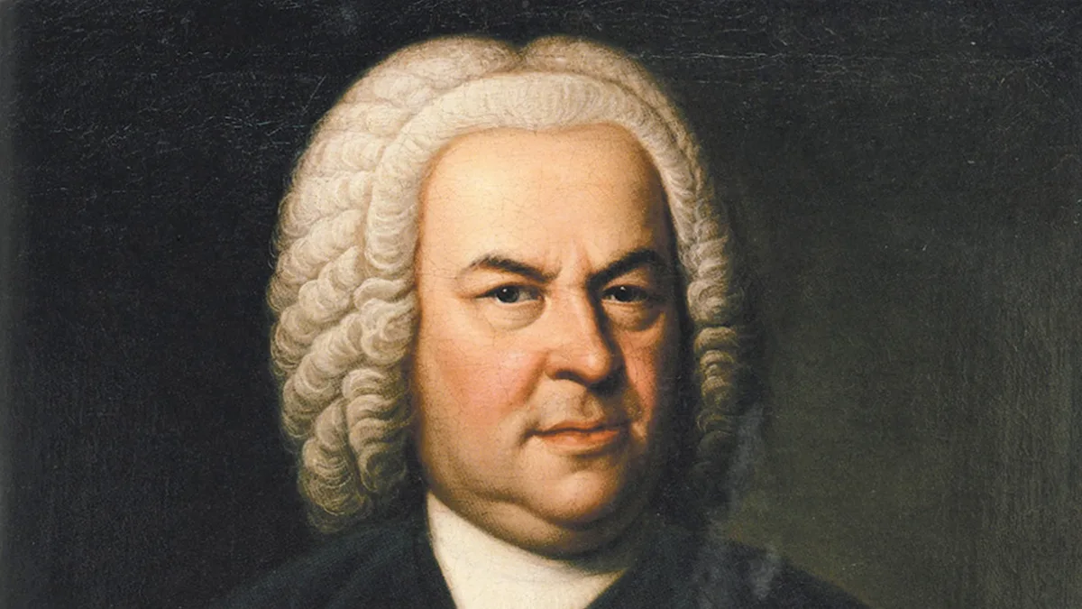 Retrato de Johann Sebastian Bach pintado por Elias Gottlob Haussmann
