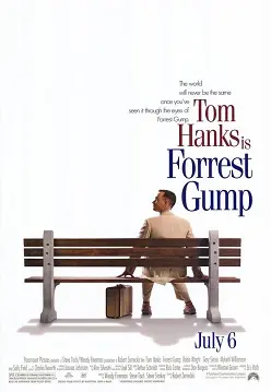 Cartel original de Forrest Gump (1994), de Robert Zemeckis