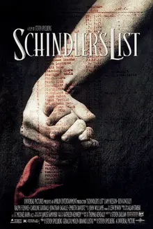 Cartel original de La lista de Schindler (Schindler's List, 1993), de Steven Spielberg