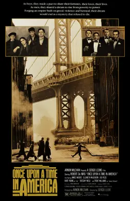 Cartel original de Érase una vez en América (Once Upon a Time in America, 1984), de Sergio Leone