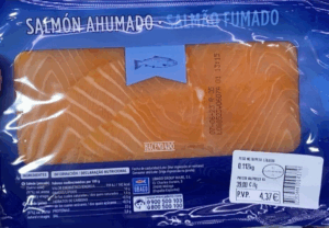Salmón ahumado, Mercadona, 4,50 euros